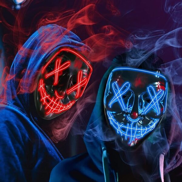 Máscara con Luz LED para Halloween